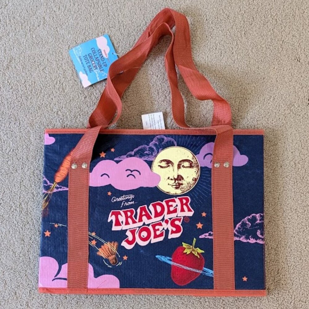 Trader Joe's collapsible tote bag